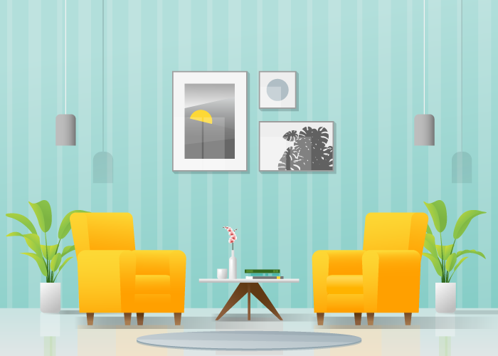 模様替え気分でアクセントクロスに張替え