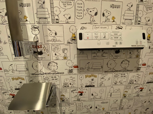 スヌーピー漫画風アクセントクロス