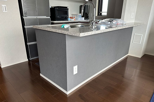 キッチンカウンター張替え